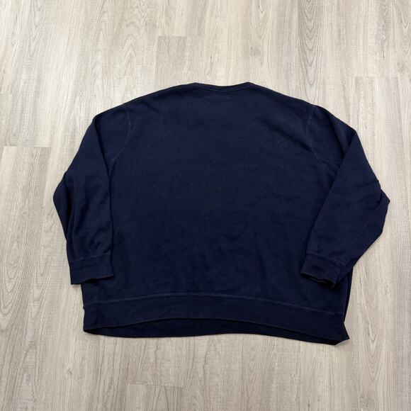 Vintage Polo Ralph Lauren Sweatshirt Men's 4XB Big Blue Crewneck 90s Preppy Pony - Picture 4 of 6